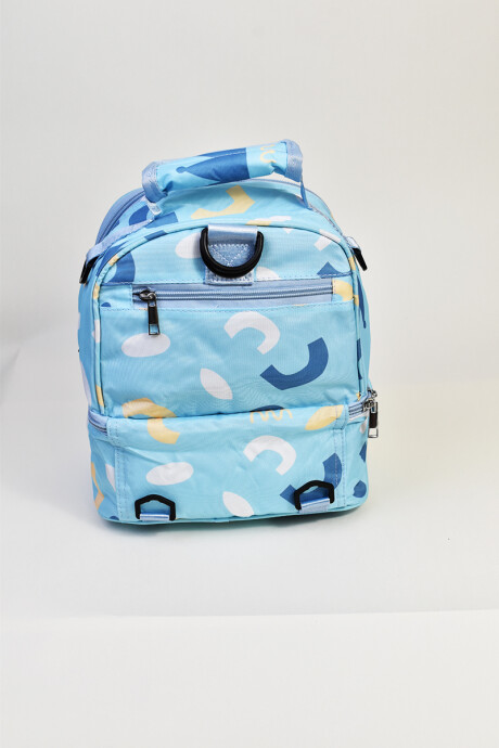 Lunchera Estampada Celeste