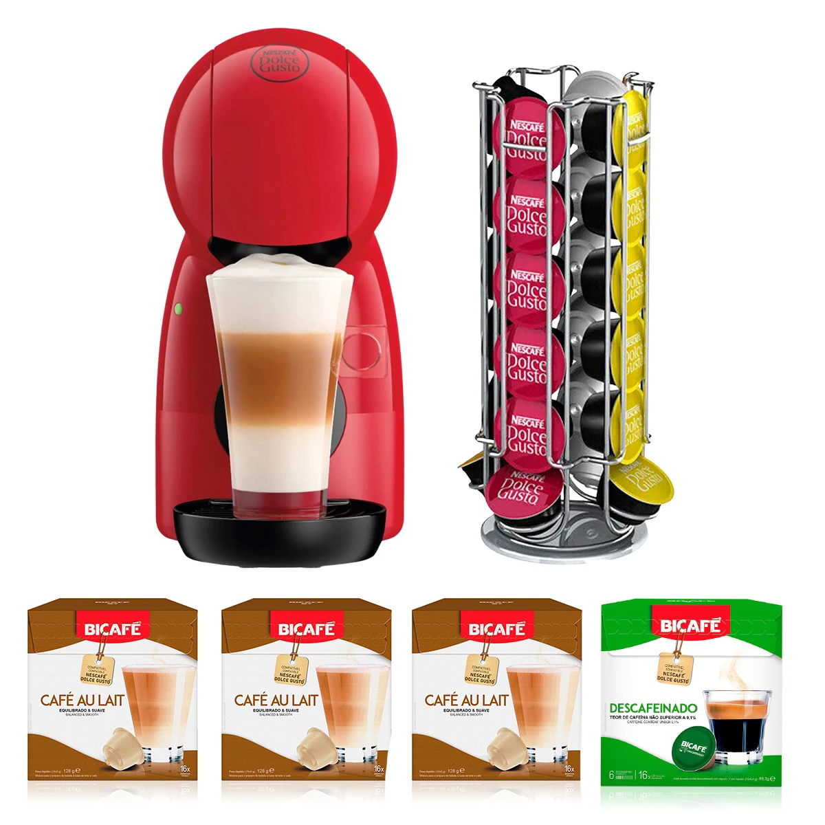 Pack Premium Cafetera Piccolo + Capsulas + Capsulero 