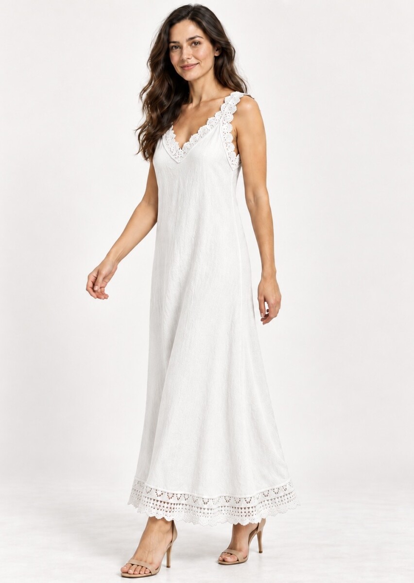 VESTIDO MALI - BLANCO 