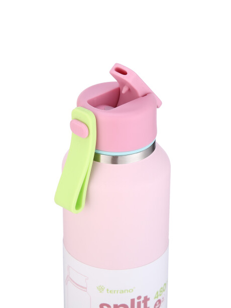 BOTELLA TERMICA SPLIT POCKET 480ML. Rosado