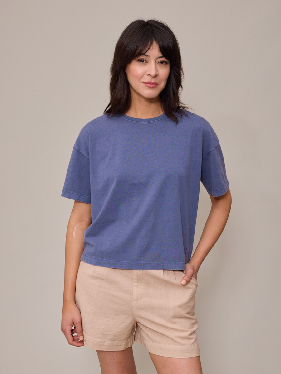 T-SHIRT DEBRA POLANCO - Azul 