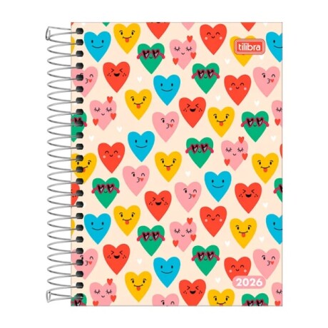 Agenda Tilibra 2026 D+ Fashion Corazones