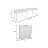 MESA PLEGABLE PORTATIL VALIJA 180X74 BLANCA Mesa Plegable Portatil Valija 180x74 Blanca