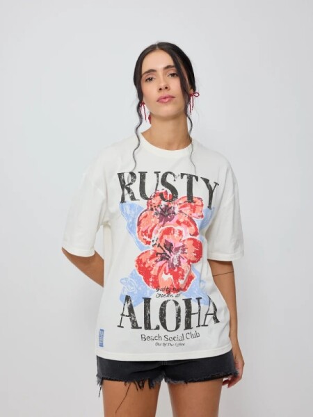 T-SHIRT RUSTY ELAIA BLANCO