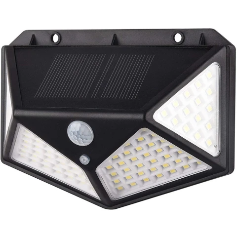 Kit 6 Foco Solar 100 Led Fotocelula C/ Sensor Movimiento Ax® Kit 6 Foco Solar 100 Led Fotocelula C/ Sensor Movimiento Ax®