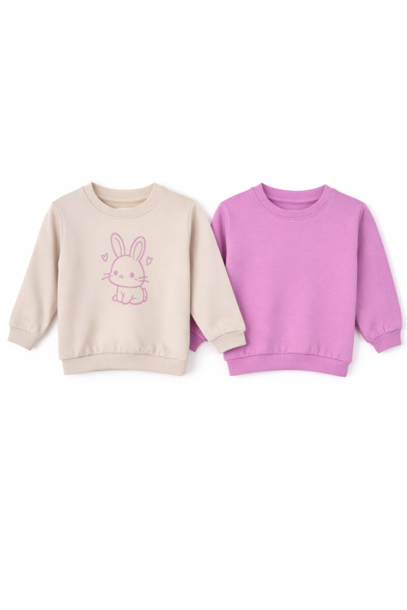 BUZO EMMA III PACK X 2 - LILA 