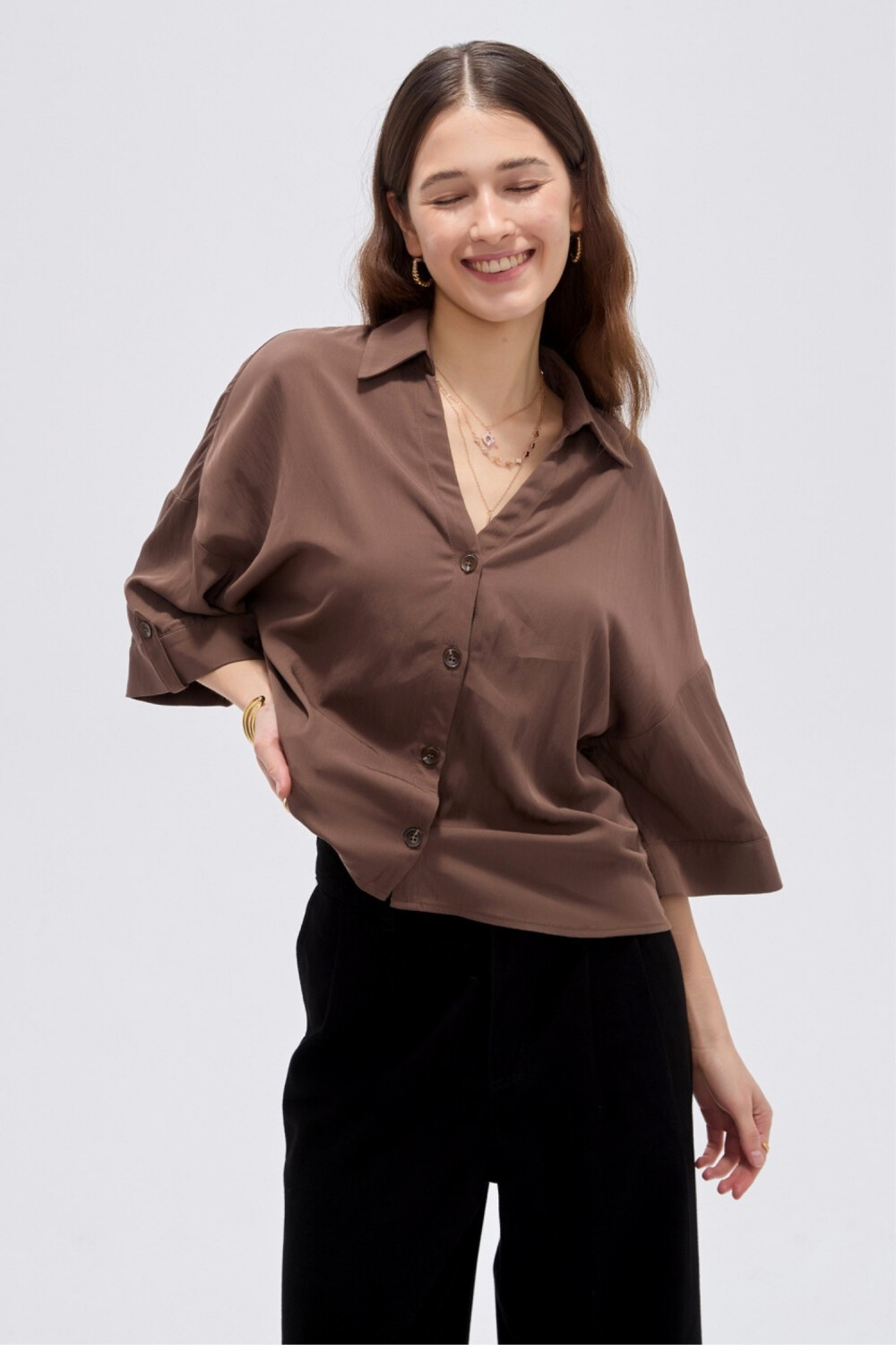 Camisa Tareo Chocolate