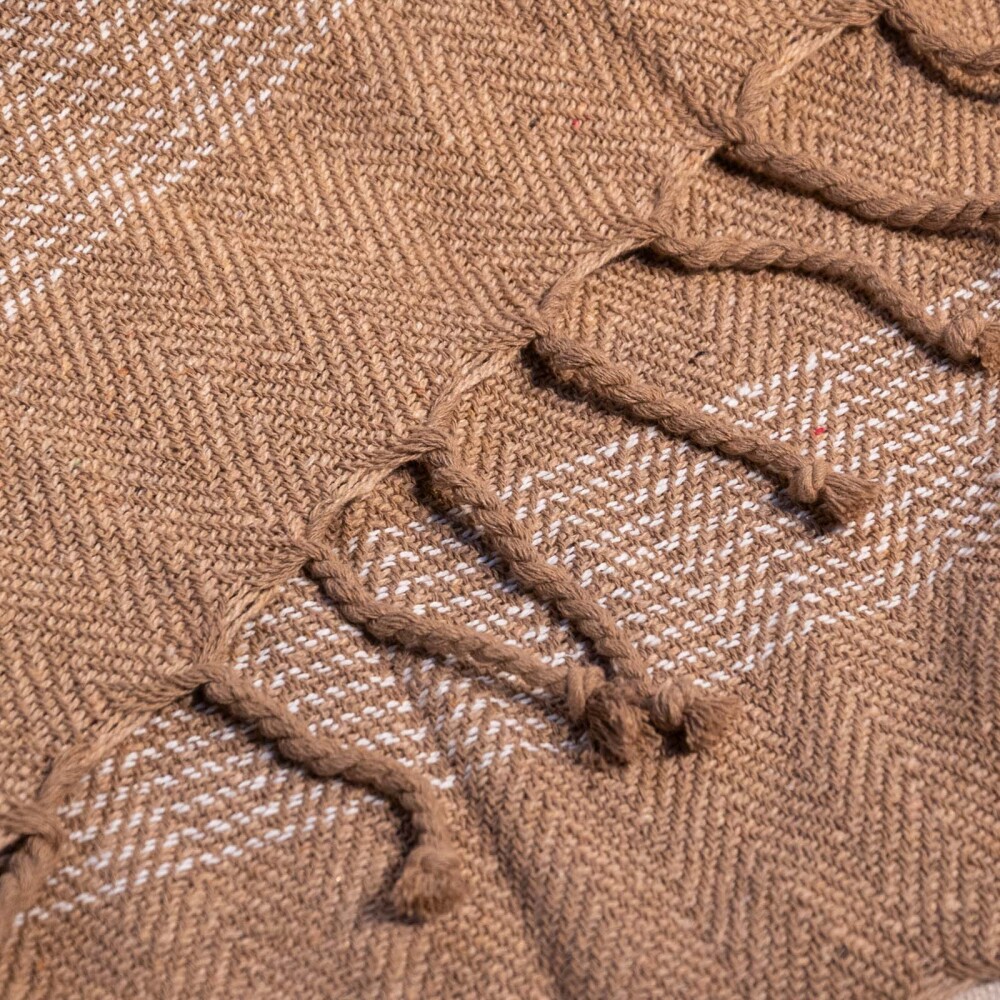 THROW STAVR 125*150 ACRILICO-Y-ALGODON BEIGE