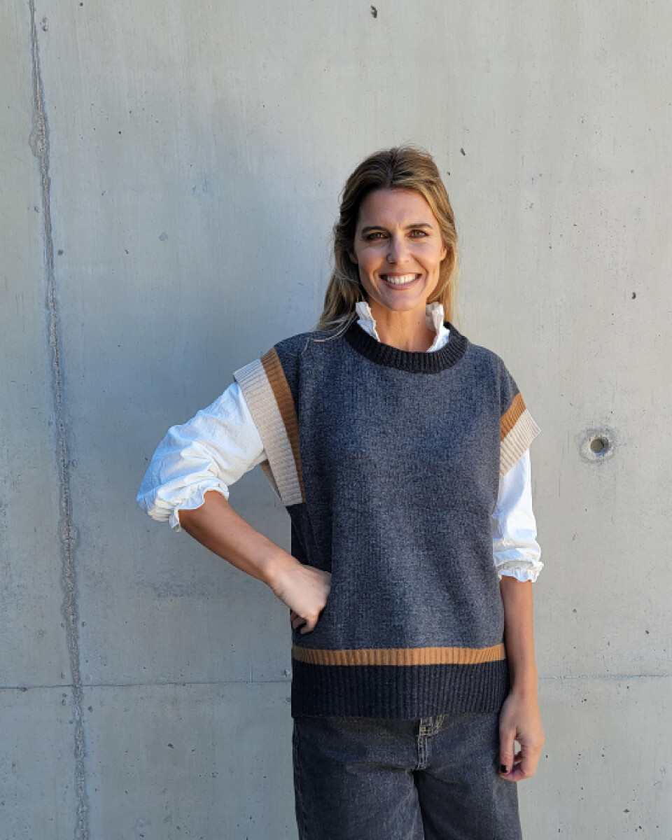 Chaleco Nórdico Lambswool - Gris oscuro 