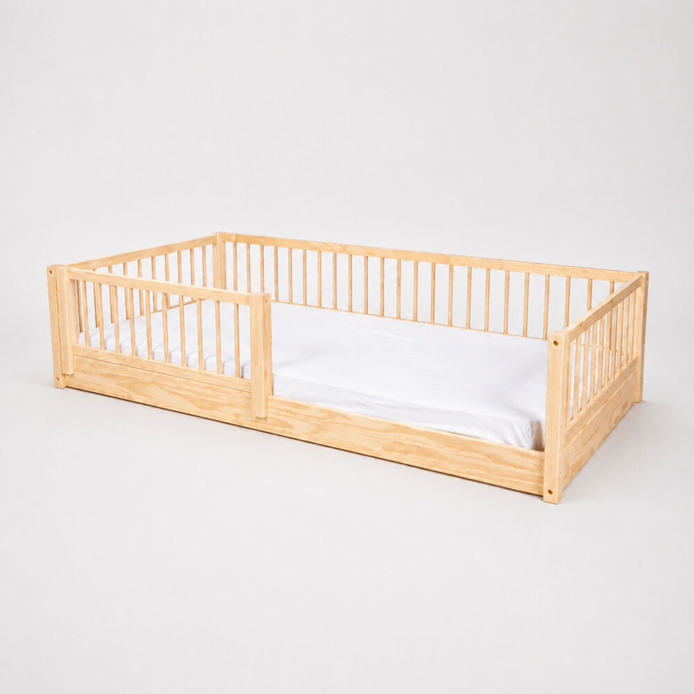 CAMA MADERA NATURAL-BEIGE FARM
