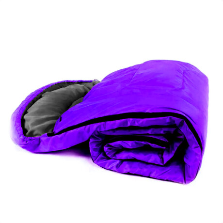 Sobre Dormir C/ Capucha Reforzado + Bolso Camping N1 Violeta