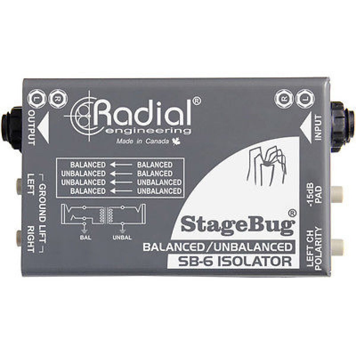 Caja Directa Radial Stagebug Sb6 Pasiva 