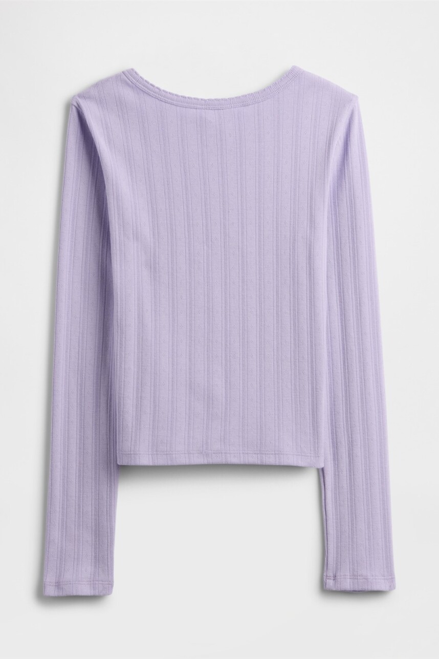Remera Rib Niña Orchid
