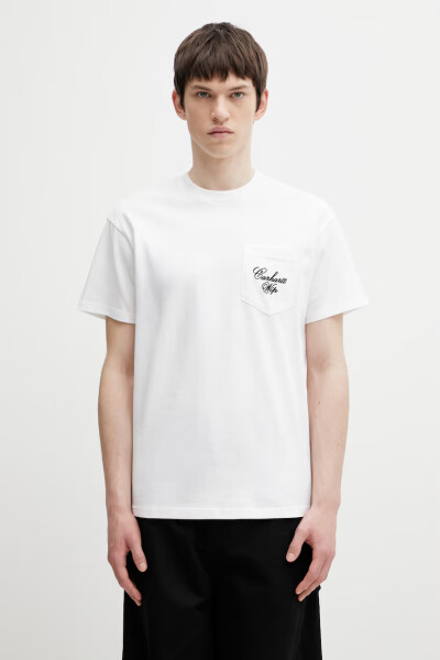 S/S Longhand Pocket T-Shirt Blanco
