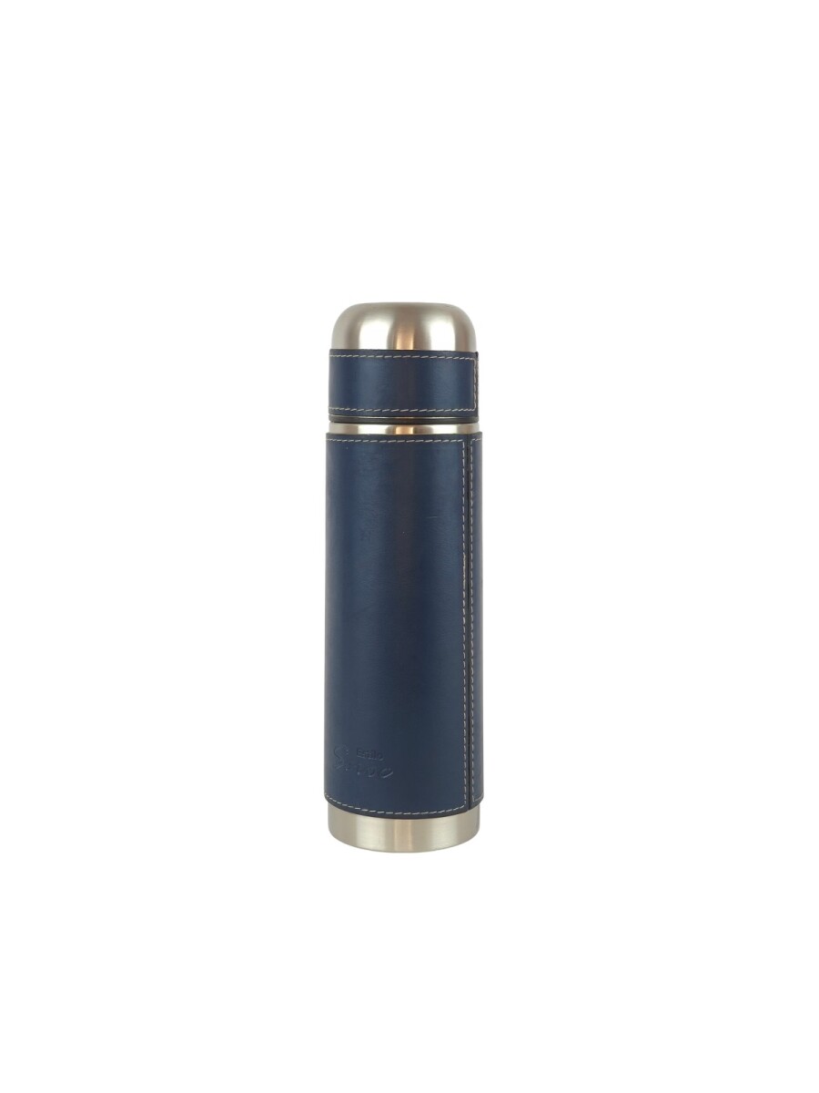 Termo de acero forrado 500 ml - Azul 