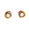 Caravanas Trinity Zirconia y oro- Oro bajo - Zirconia - CA8112 conpiedra