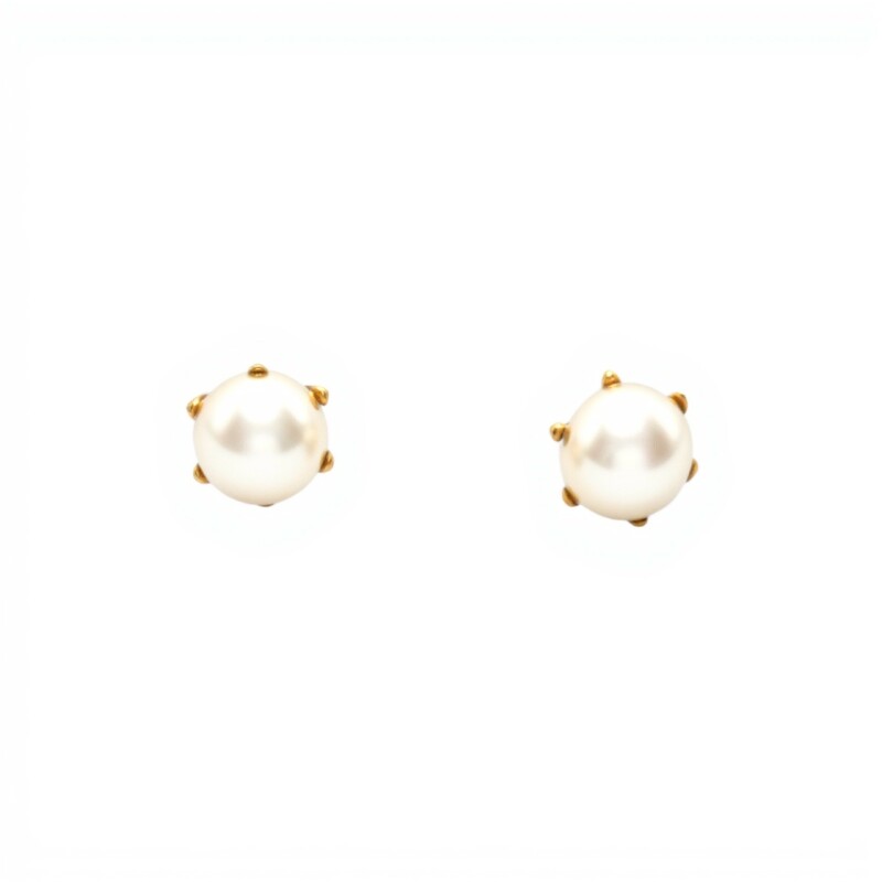 Caravanas Perlas - Oro bajo - Perla española- CA8207 conperla