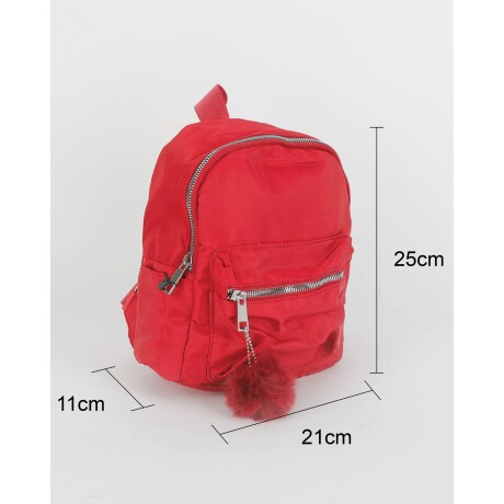 Mochila Canva modelo Estocolmo Rojo