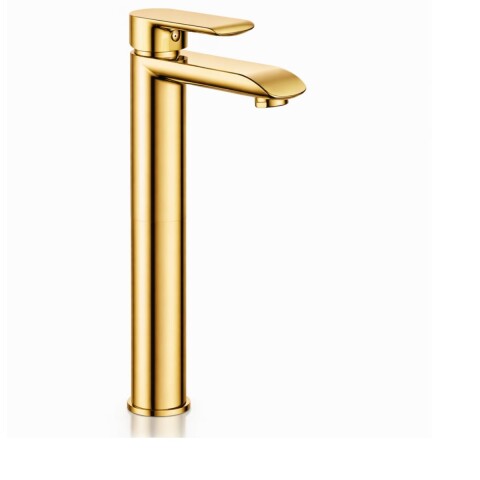 Grifería de lavatorio Monocomando Alto de mesada Alassio Oro Grifería De Lavatorio Monocomando Alto De Mesada Alassio Oro