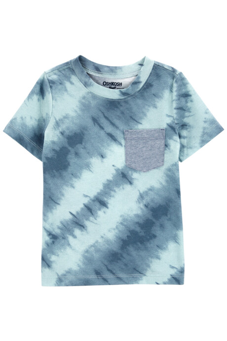 Remera de algodón con bolsillo y diseño tie-dye. Talles 2-5T Remera de algodón con bolsillo y diseño tie-dye. Talles 2-5T