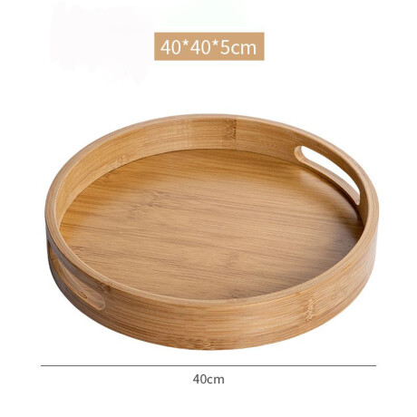 Bandeja Redonda Madera Bambu Ø40cm x Alto 5cm Bandeja Redonda Madera Bambu Ø40cm x Alto 5cm