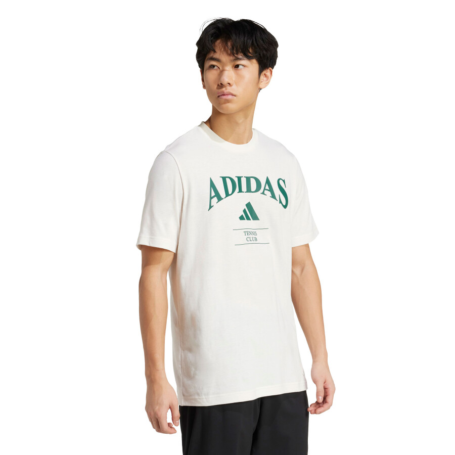 Remera de Hombre Adidas Gráfica Club Blanco - Verde