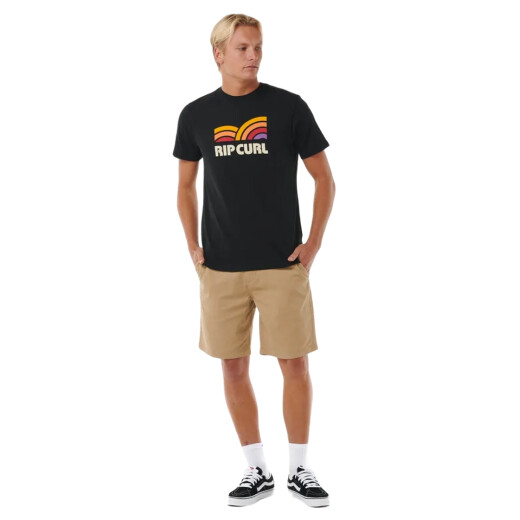 Remera Rip Curl Surf Revival Capture - Negro Remera Rip Curl Surf Revival Capture - Negro