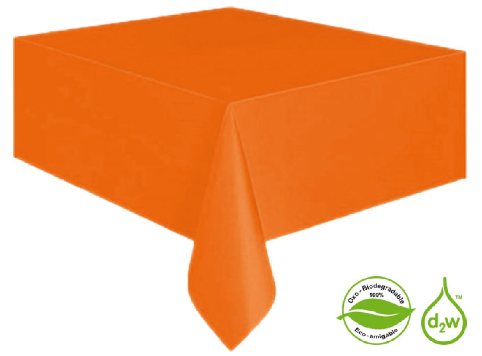 Mantel Biodegradable Rectangular - Naranja 