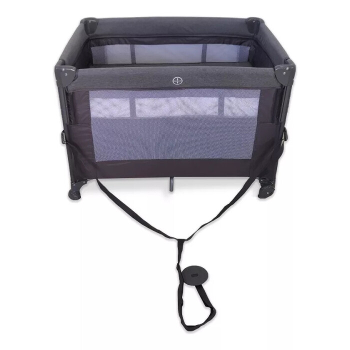 Practicuna Plegable Con Mosquitero Y Ruedas - Tinok Gris/Celeste