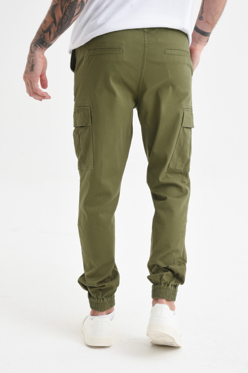 Pantalón cargo jogger Verde