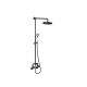 Griferia Ducha Exterior Industrial Negro Mate Aqualia