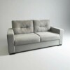 SOFA 3 CUERPOS - TAPIZADO TELA GRIS CLARO SOFA 3 CUERPOS - TAPIZADO TELA GRIS CLARO
