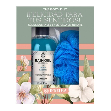 Dr. Selby Pack Rain gel Gel de ducha Pacific 260g + Esponja exfoliante