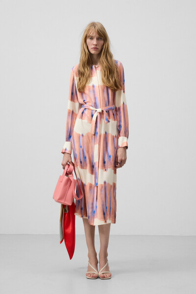 VESTIDO CAMISERO ESTAMPADO MUJ Estampado