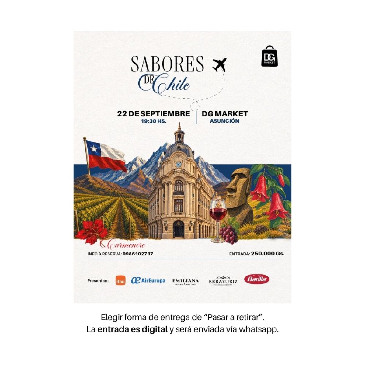 Entrada Sabores de Chile | 22 de septiembre 