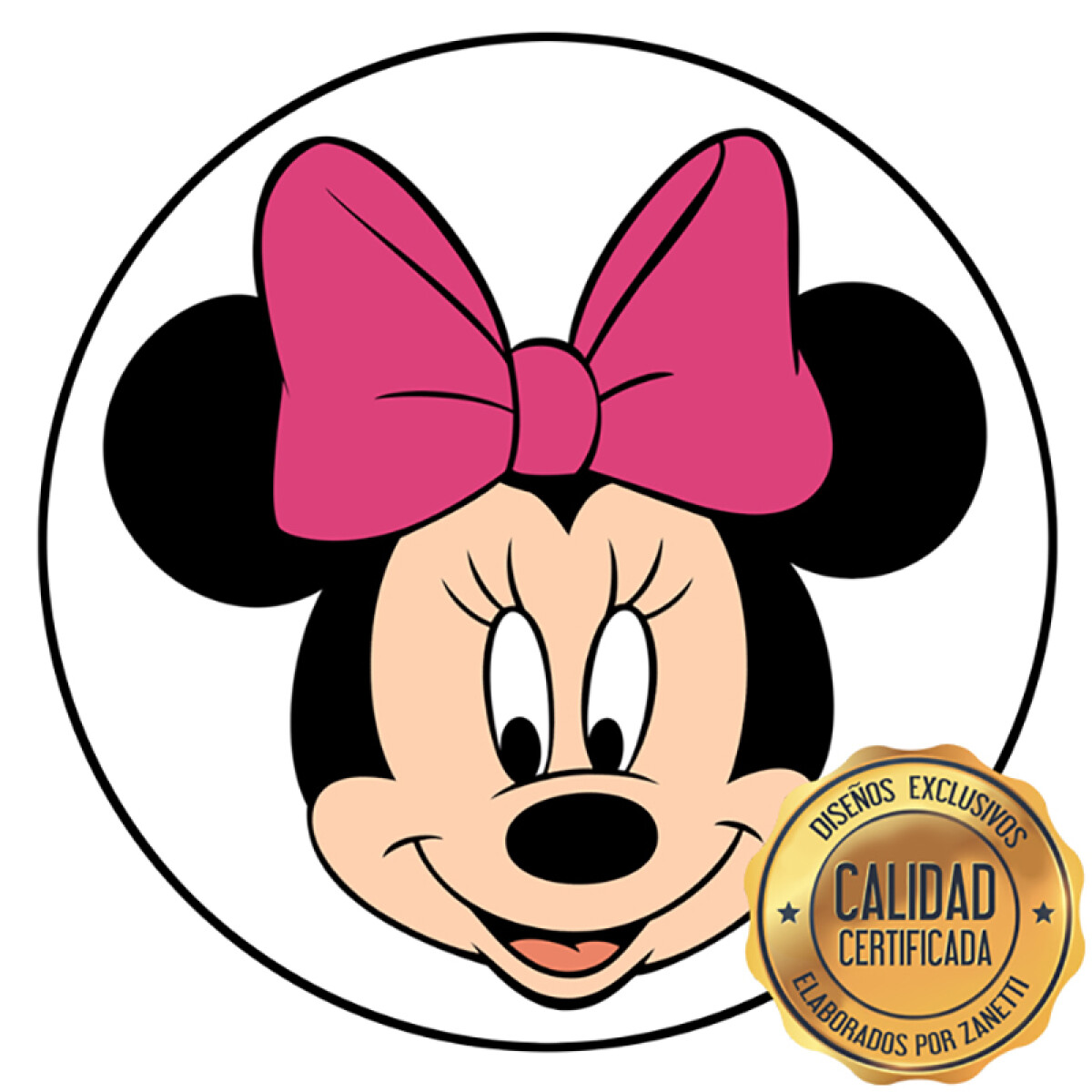 Lámina Minnie - Moño Rosa Red. 