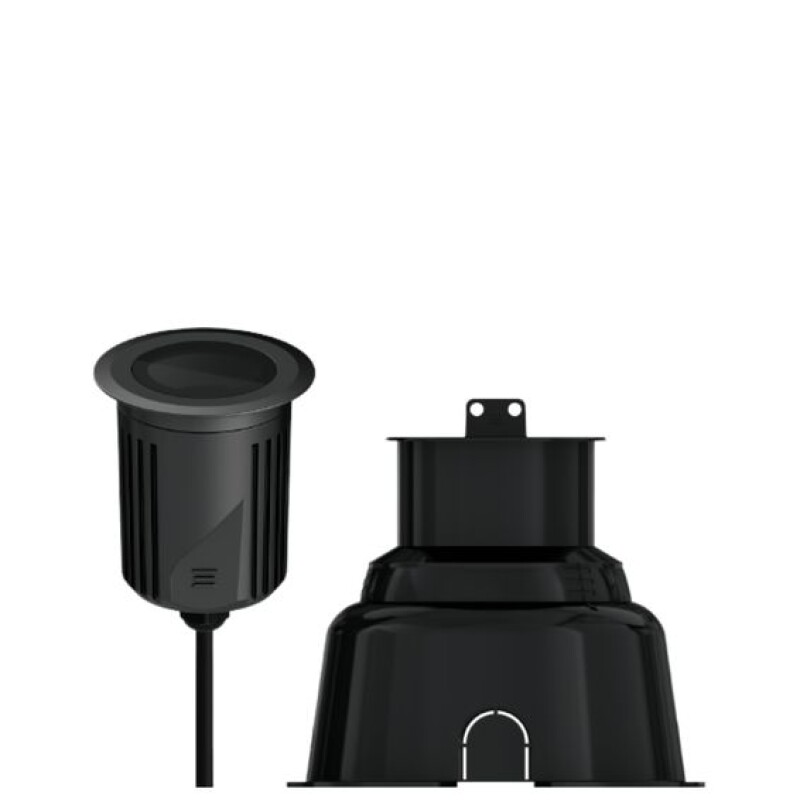 SPOT DE EMBUTIR DE PISO NEGRO ANTIDESLUMBRANTE S. GROUND 11,5W 3000K IP67 SPOT DE EMBUTIR DE PISO NEGRO ANTIDESLUMBRANTE S. GROUND 11,5W 3000K IP67