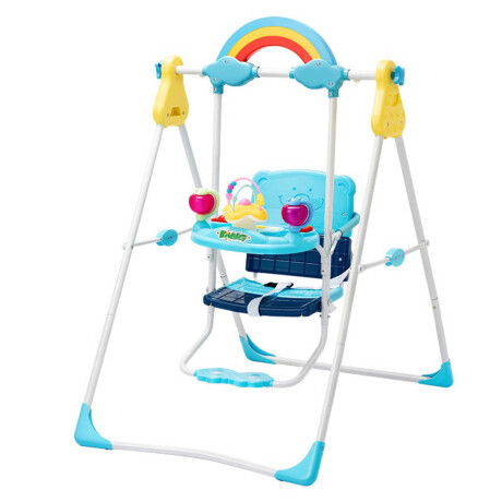 Silla Bebé Columpio Mecedor Juego Hamaca Int/ext Azul