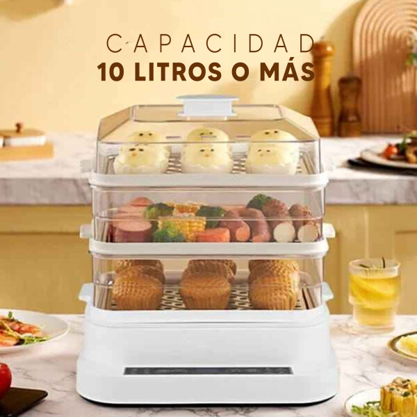 Vaporera Eléctrica De 3 Niveles Xh-d20 800w VAPORERA LIKE 3 NIVELES XH-D20