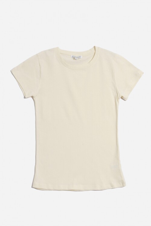 Remera básica cuello redondo CRUDO