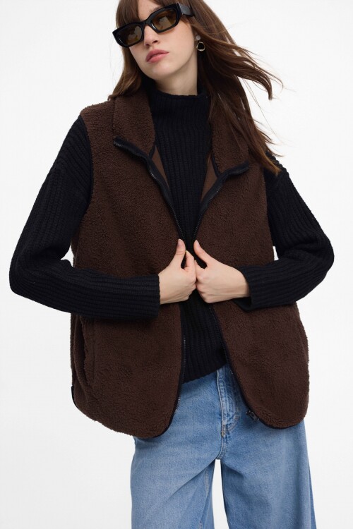 Chaleco Tory Marron
