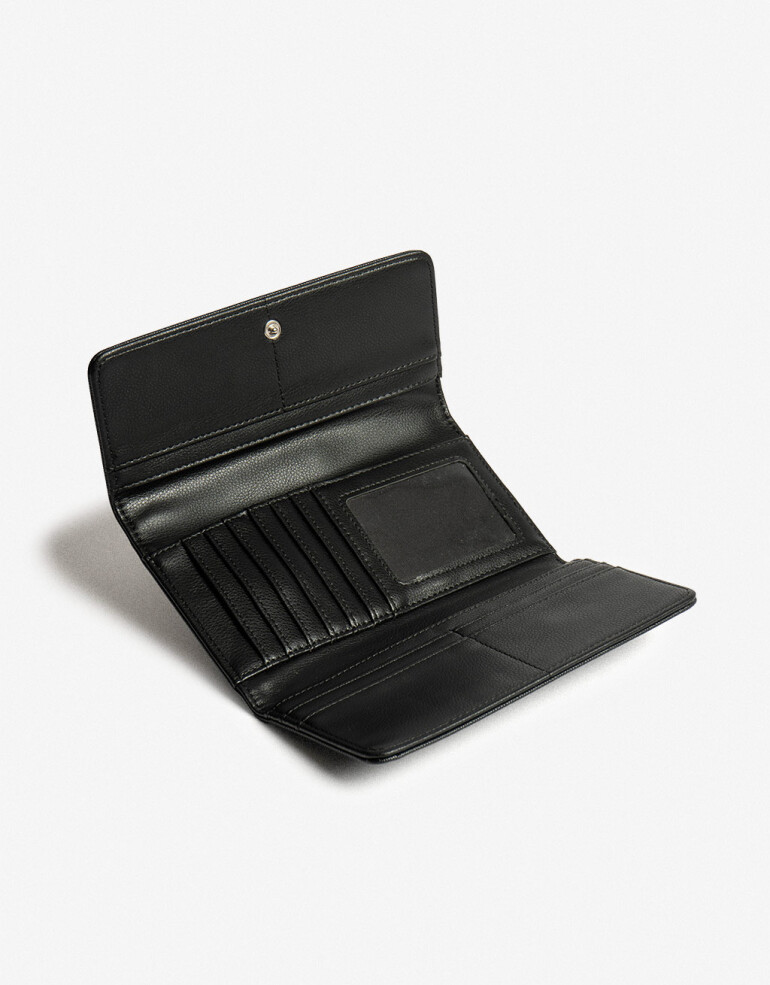 Ficheros Solapa Billetera Formato Fichero - Negro