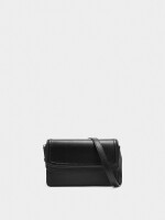 Bolso Bandolera Con Solapa Doble negro
