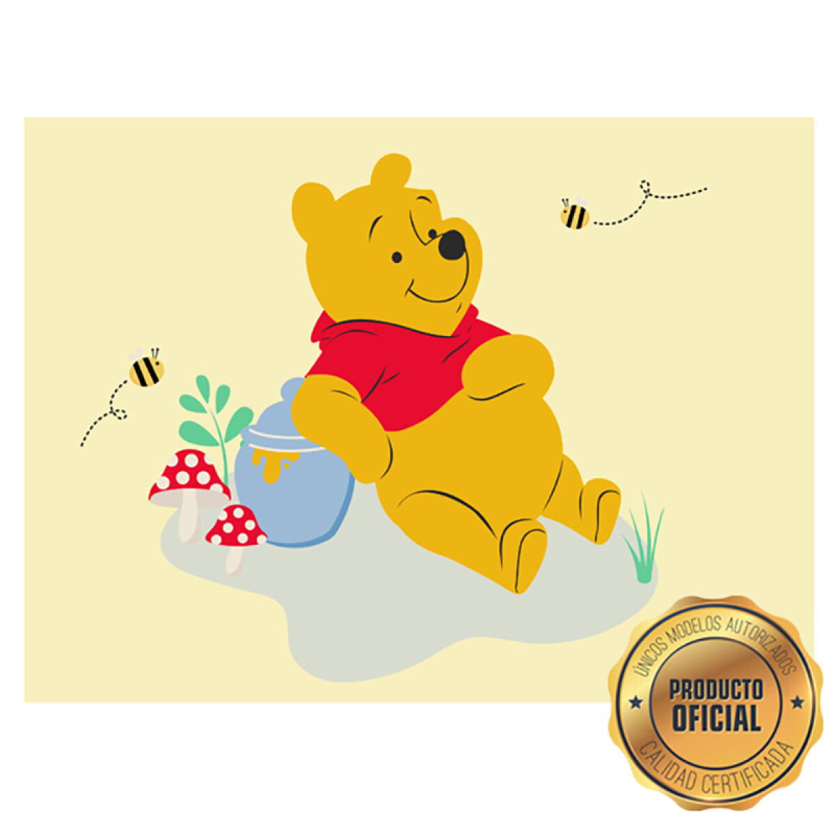 Lámina Winnie The Pooh - Amarilla Rect. 