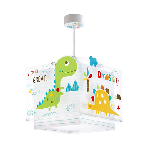 Lámpara colgante infantil DINOS dinosaurios, flúor DA0042