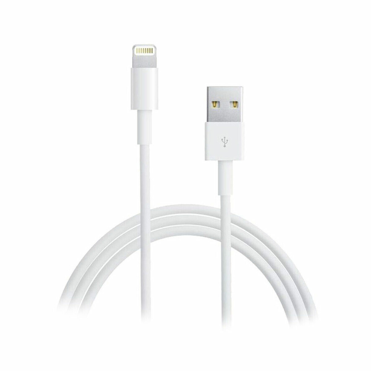 Cable USB a Lightning 1mt Blanco - Cable Usb A Lightning 1mt Blanco 