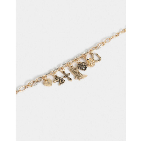 Collar Corto Multidijes Dorado