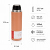 Termo con Taza en Acero Inoxidable 500ml - Rosado Termo con Taza en Acero Inoxidable 500ml - Rosado