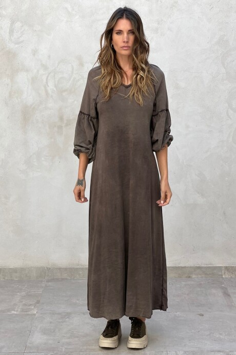 VESTIDO BODIL Marrón