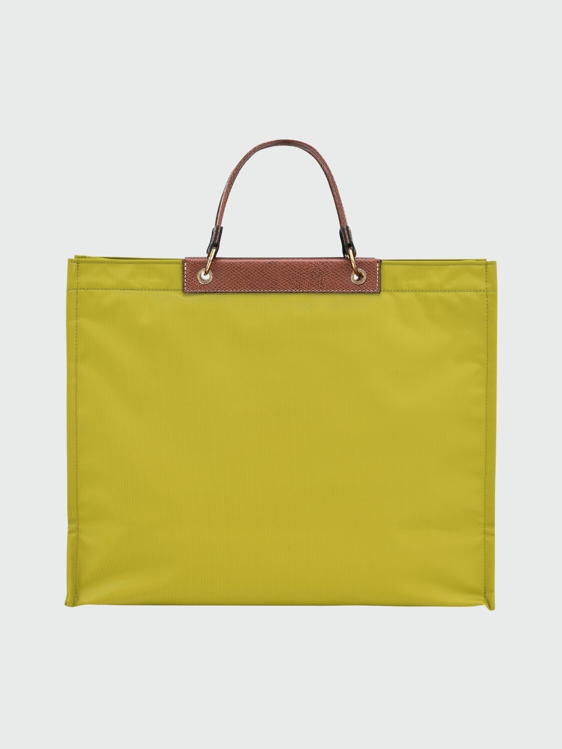Longchamp - Bolso tote con solapa y botón a presión, Cabas Pistacho